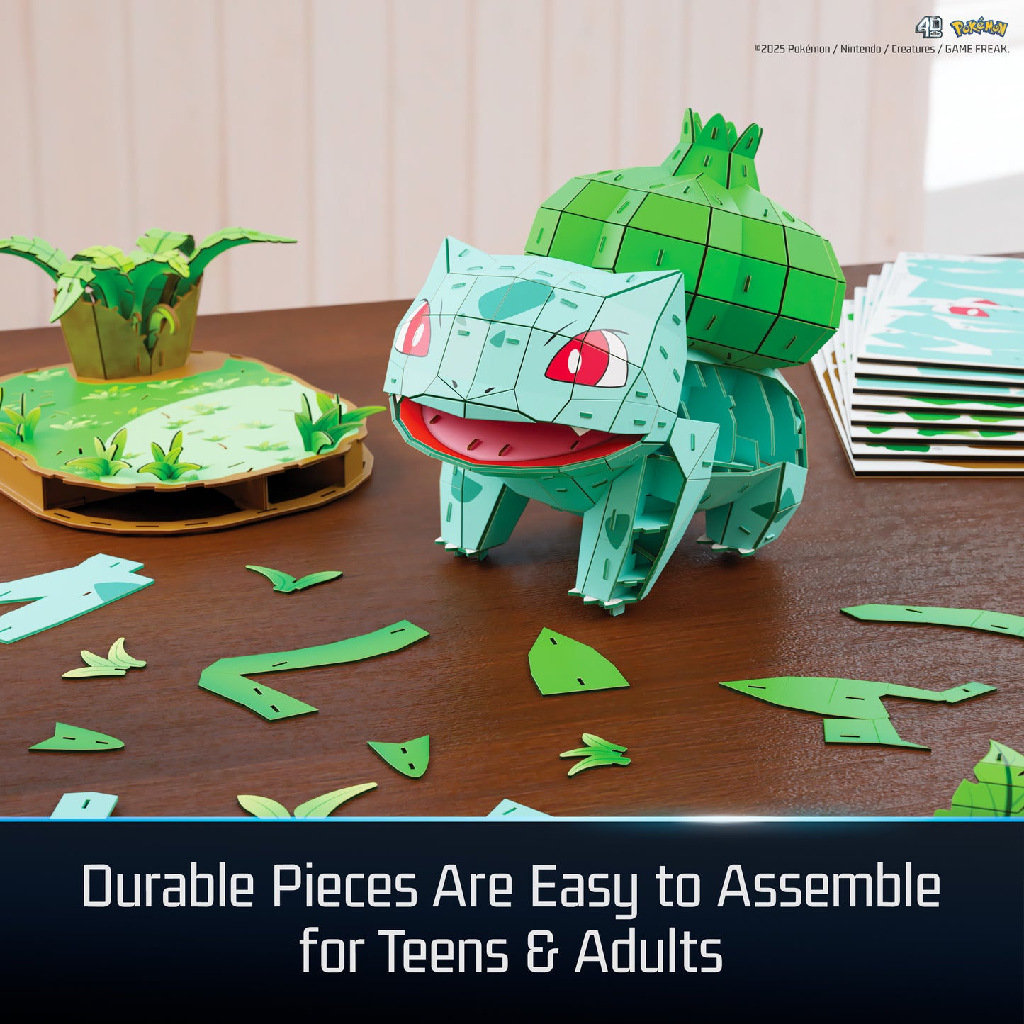 4D Build, Pokemon Bulbasaur 3D Model Kit