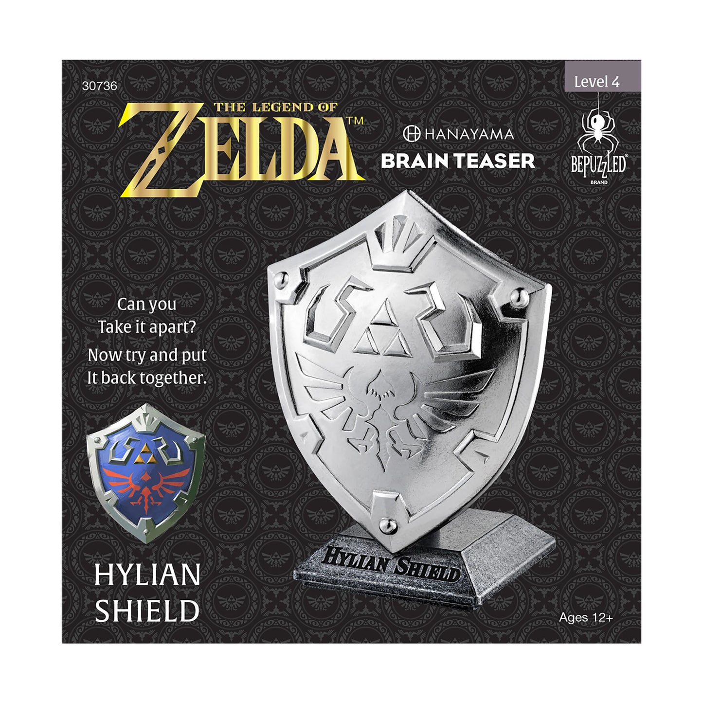 Hanayama Level 4 Cast Puzzle - The Legend of Zelda: Hylian Shield