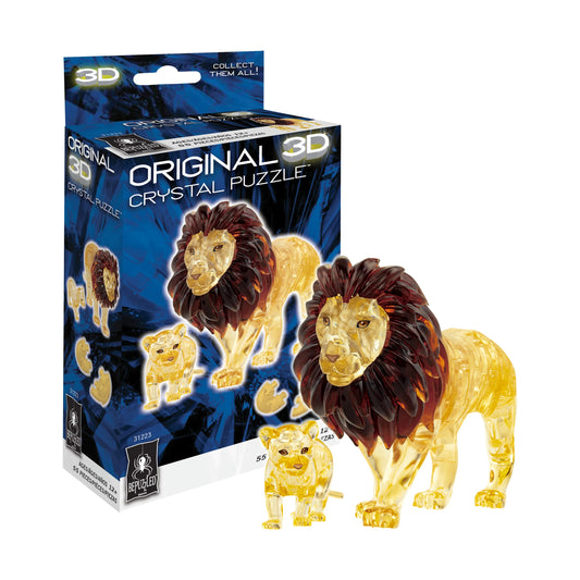 3D Crystal Puzzle - Lion and Baby
