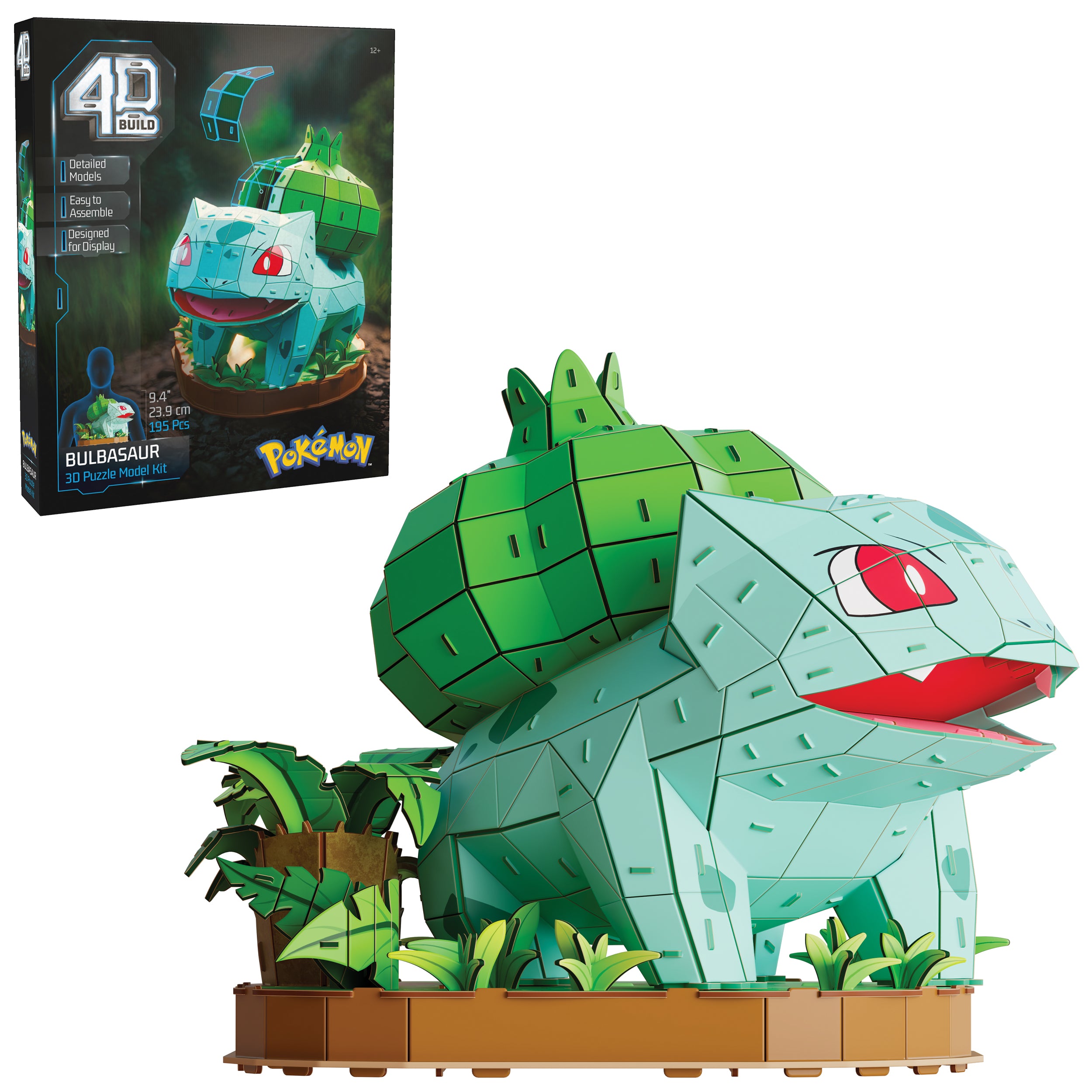 4D Build, Pokemon Bulbasaur 3D Model Kit – Fun4AllToys