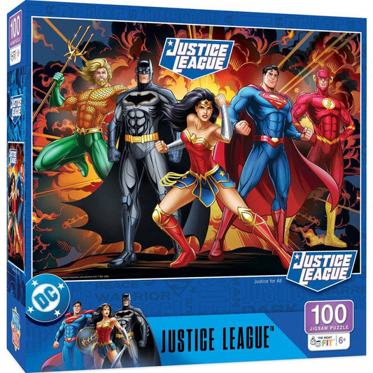Justice League - Justice for All 100 Piece Jigsaw Puzzle